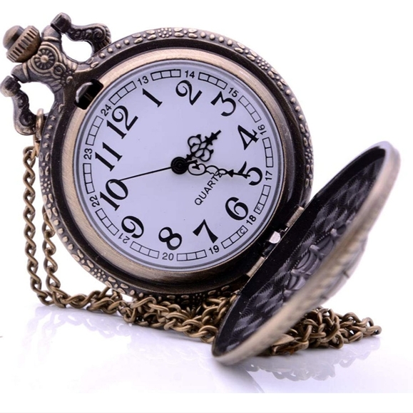 New Native American quartz pocket watch.  Choose color - Picture 2 of 3